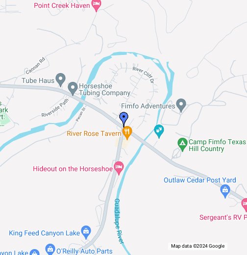 guadalupe river tubing map River Sports Tubes Guadalupe River Tubing Google My Maps