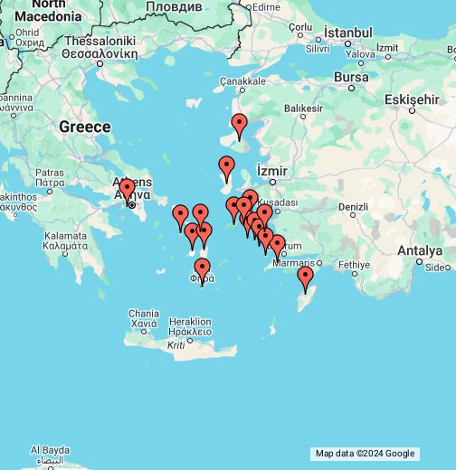 Greek Islands Google My Maps