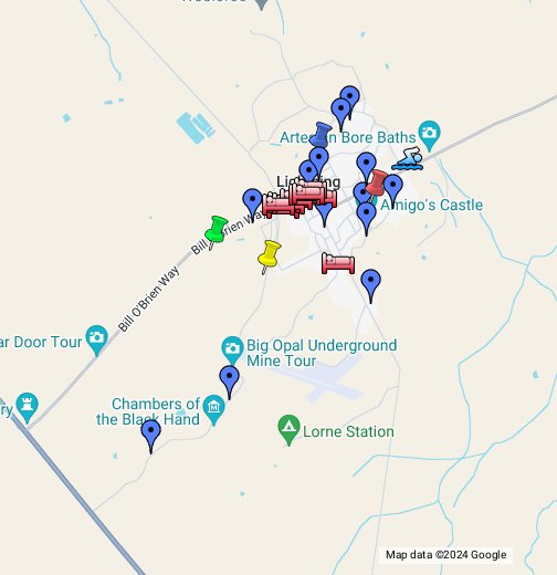 Lightning Ridge Region - Google My Maps