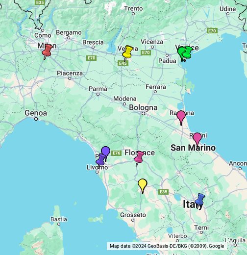 italie map