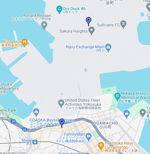 Jungle Maps: Map Of Yokosuka Japan In English