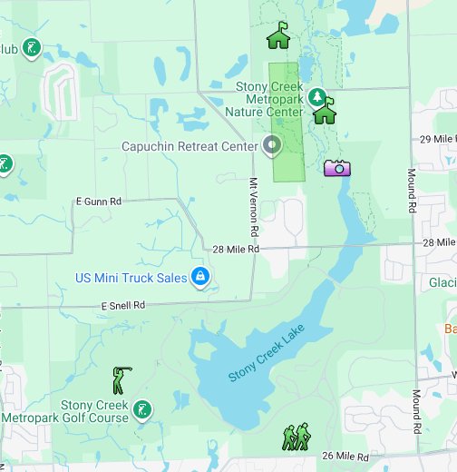 Stony Creek Metropark Map Stony Creek Metro Park - Google My Maps