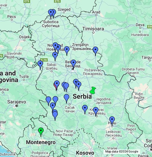 karta gradova srbije Srbija Samo Gradovi Google My Maps karta gradova srbije