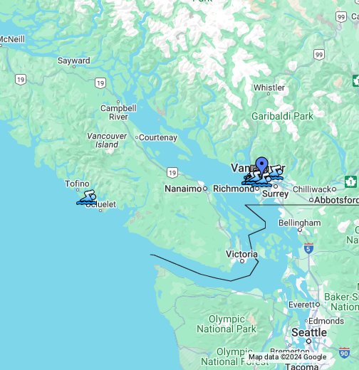 Map Of Canada West Coast Maps Of The World