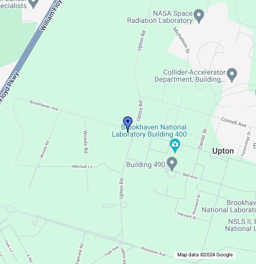 Laboratório Nacional de Brookhaven - Mapa - Brookhaven, Nova York