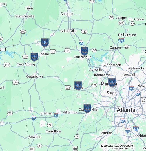 the bluff atlanta map Georgia Highlands College Site Locations Google My Maps the bluff atlanta map