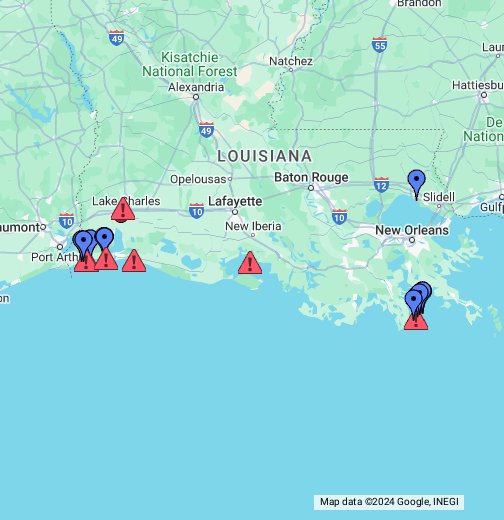 map of louisiana beaches Louisiana Beaches Google My Maps map of louisiana beaches