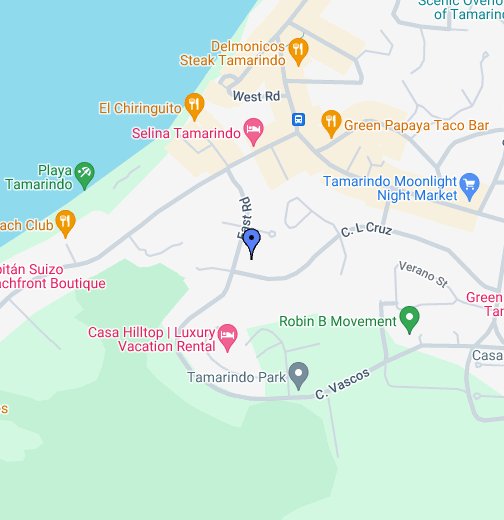 Map Of Tamarindo Costa Rica Villa Verde I, Tamarindo, Costa Rica   Google My Maps