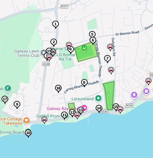 Map Of Salthill Galway Area Map - Upper Salthill - Google My Maps