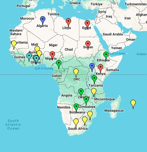 kart over afrika google Map Of Africa Google My Maps kart over afrika google