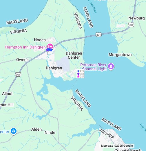 Dahlgren Naval Base Map