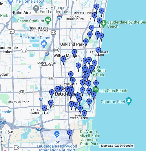 fort lauderdale on map Fort Lauderdale Map Google My Maps