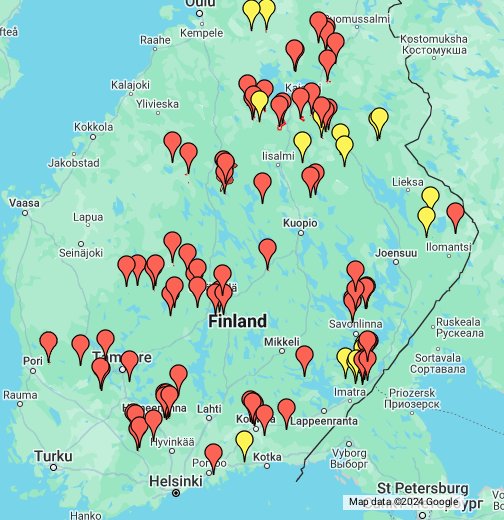 Suojelullisesti arvokkaita suojelemattomia luontokohteita metsäyhtiöiden  mailla/ Company Owned Unprotected High Conservation Value Forests (HCVF) in  Finland - Google My Maps