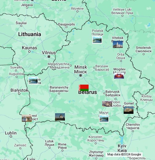Belarus - Google My Maps