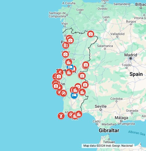 Portugalin kartta - Google My Maps