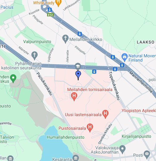 Helsingin yliopisto, Meilahden kampus - Google My Maps