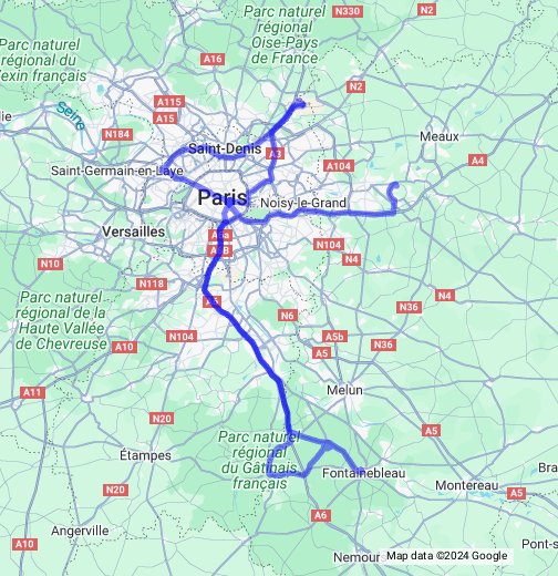 77 - Arrondissement de Fontainebleau - Google My Maps