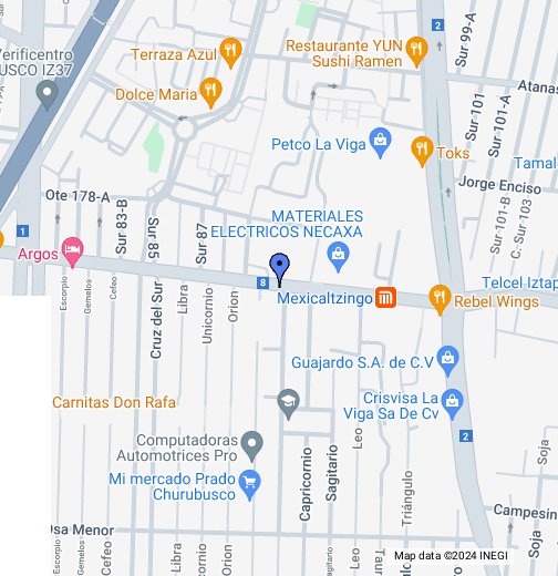 Col. CEje 8 sur Ermita Iztapalapa 404,, Manantiales y Asociados -  Google My Maps