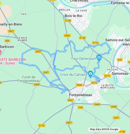 ROAD MAP FONTAINEBLEAU : maps of Fontainebleau 77300