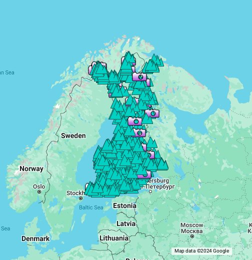 Suomen korkeimmat huiput - Google My Maps