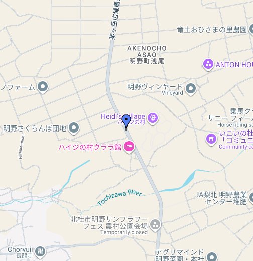 茅ヶ岳広域農道 Google My Maps