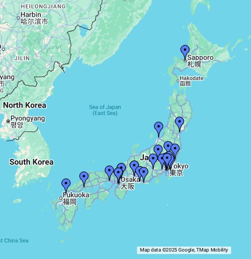 カードラボ店舗一覧 Google My Maps
