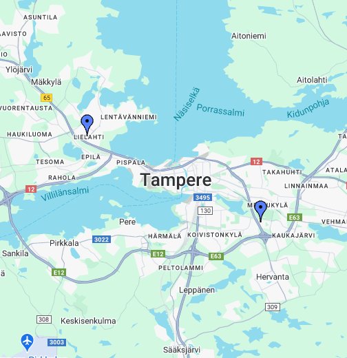 Tampereen Erätukut - Google My Maps