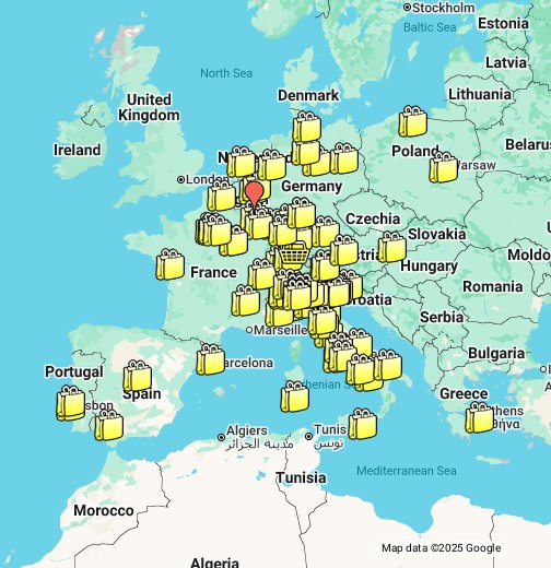 Outlets At The Border Map Shopping Outlets Europe - Google My Maps