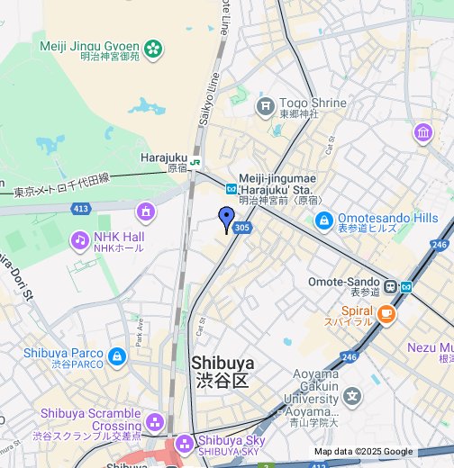 原宿 表参道 Google My Maps