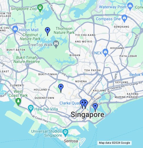 Singapura - Google My Maps