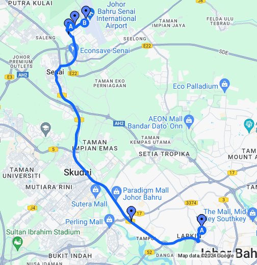 HI 333 Larkin-Taman Perindu-Senai Airport - Google My Maps