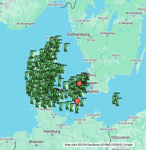 Modig Uendelighed bundt Danske Golfbaner - Google My Maps
