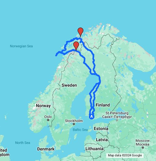 Narvik Tromso - Google My Maps
