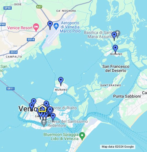 Venice map of things to see and do