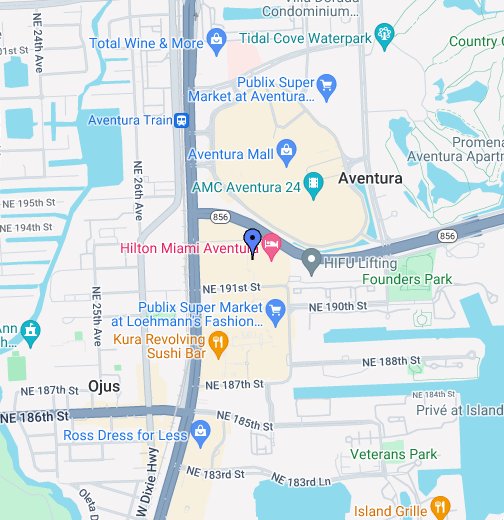Courtyard Miami Aventura Mall - Google My Maps