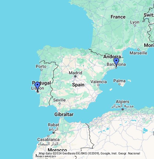 Mapa de Portugal e Espanha: 3000 AC até hoje