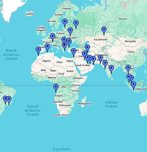 World Map: A clickable map of world countries :-)