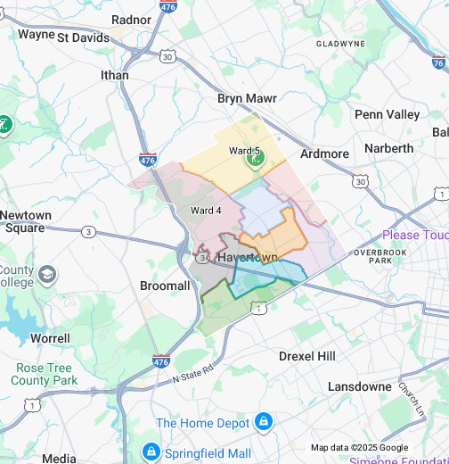Haverford Township Ward Map