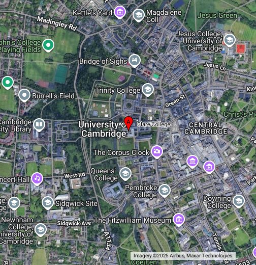 Christs College Cambridge Map Cambridge, Clare College - Google My Maps