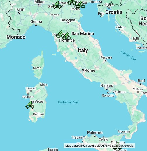 Esitellä 63+ imagen italia kartta google