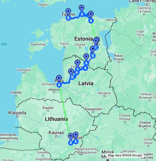 Cyc4lib Baltic States - Google My Maps