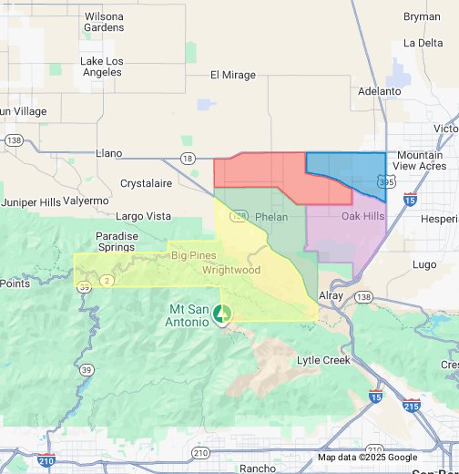 Antelope Valley Zip Code Map - Connie Celestina