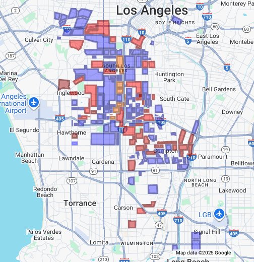 Los Angeles Gang Map Google GOOGLESAGY
