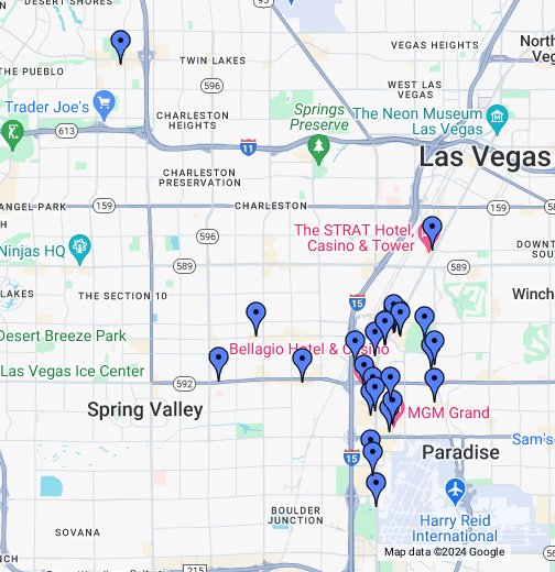 Las Vegas - Restaurants & Hotels - Google My Maps