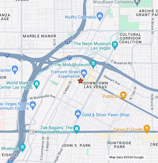 Las Vegas Street Maps, Las Vegas Casinos Map