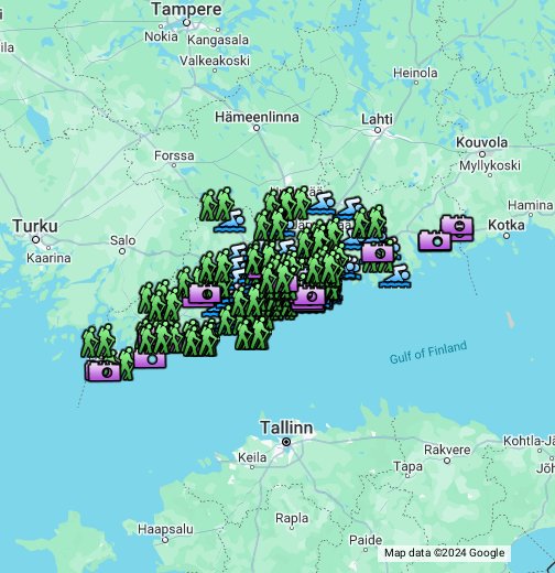 Uusimaa: Luonto - Google My Maps