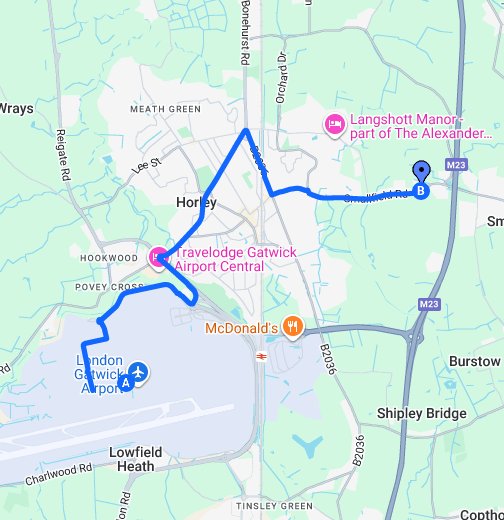 Map Of Horley Surrey Horley, Surrey Rh6 9Ls - Google My Maps