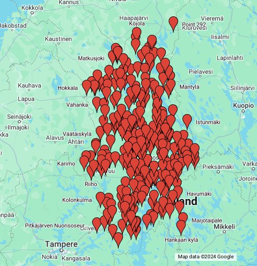 Keski-Suomen kylät - Google My Maps