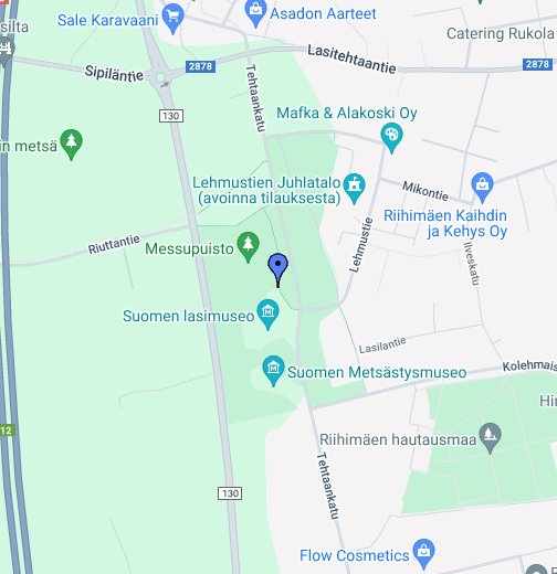 Suomen lasimuseon kahvila - Google My Maps