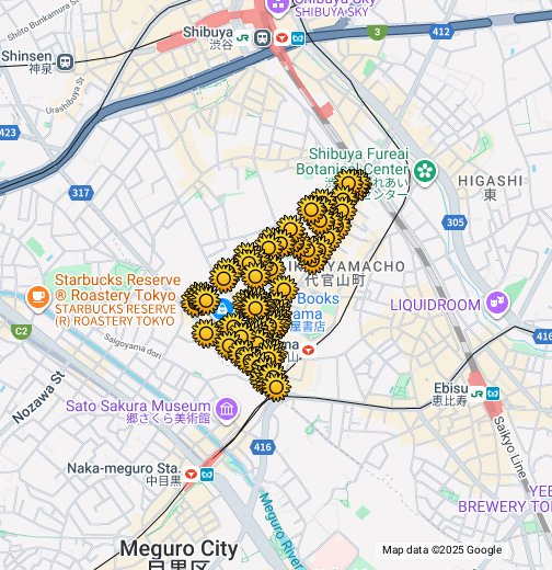 代官山の範囲 2 渋谷区猿楽町 Google My Maps